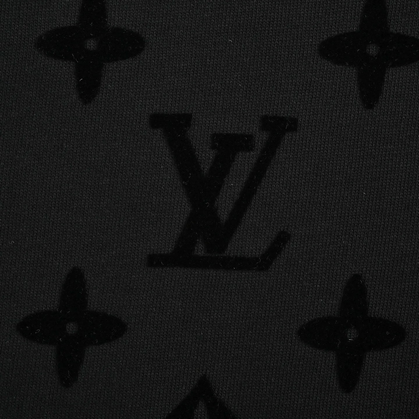 Louis Vuitton/Louis Vuitton 26ss all-over printed old flower flocking short sleeves
